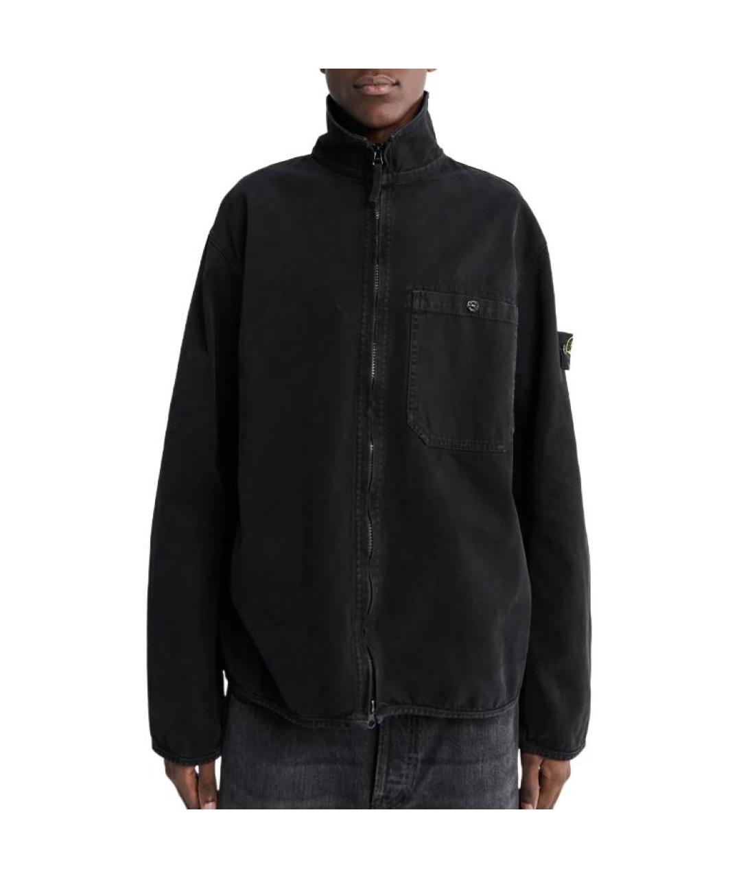 STONE ISLAND Черная классическая рубашка, фото 3