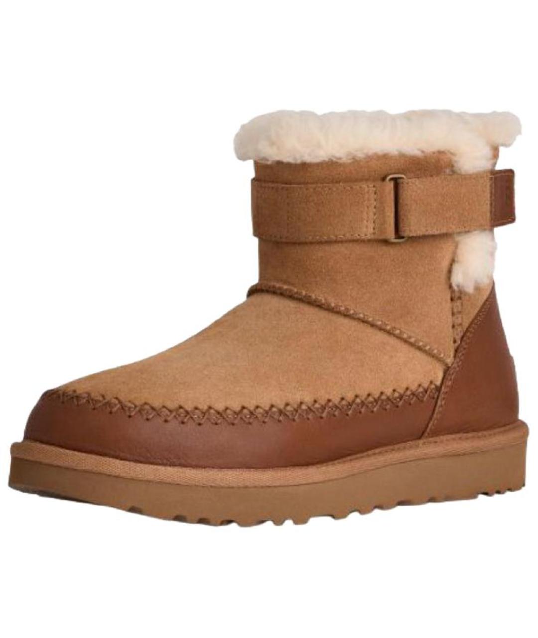 UGG AUSTRALIA Коричневые кожаные ботинки, фото 2