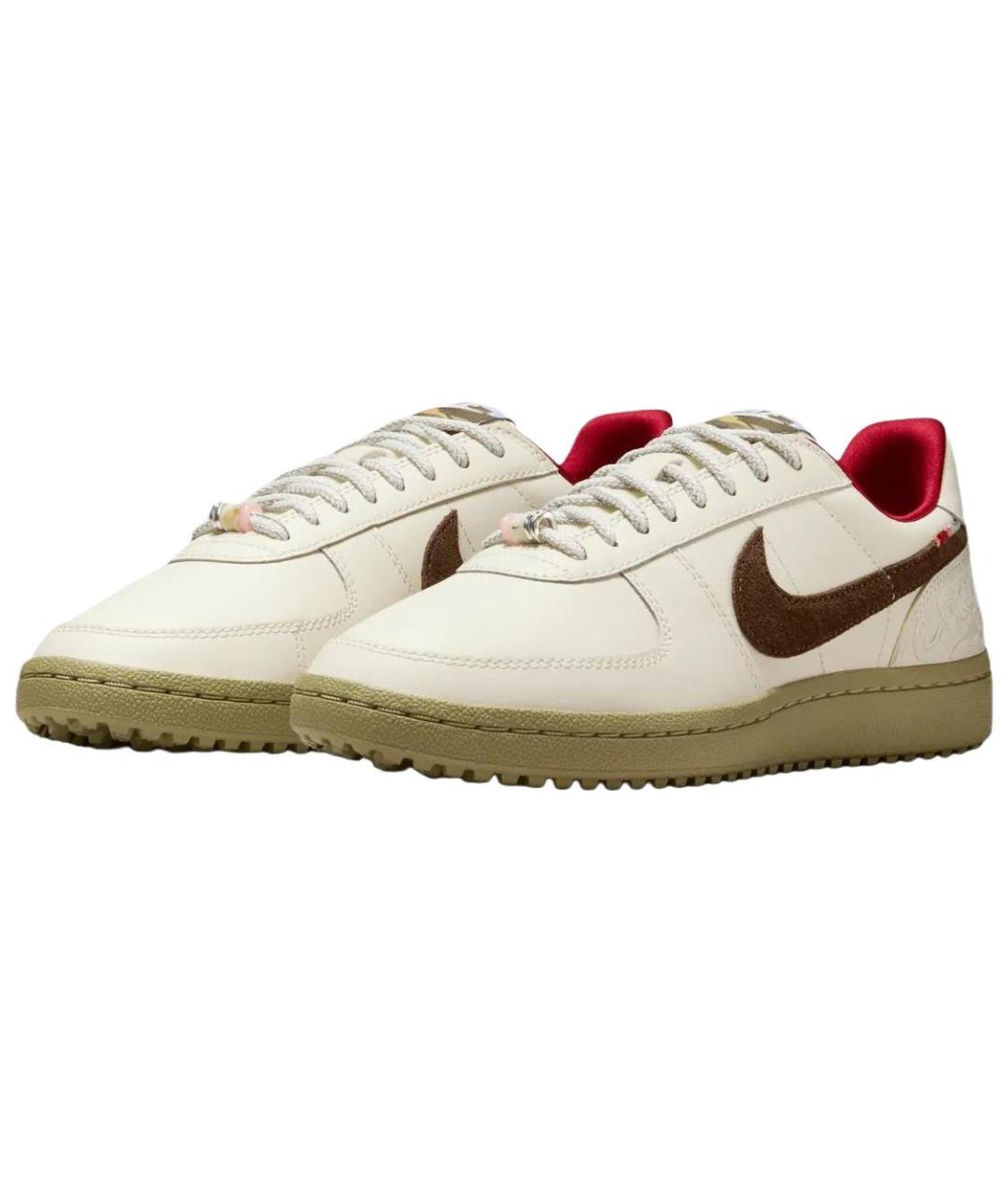 NIKE Белые кожаные кроссовки, фото 2