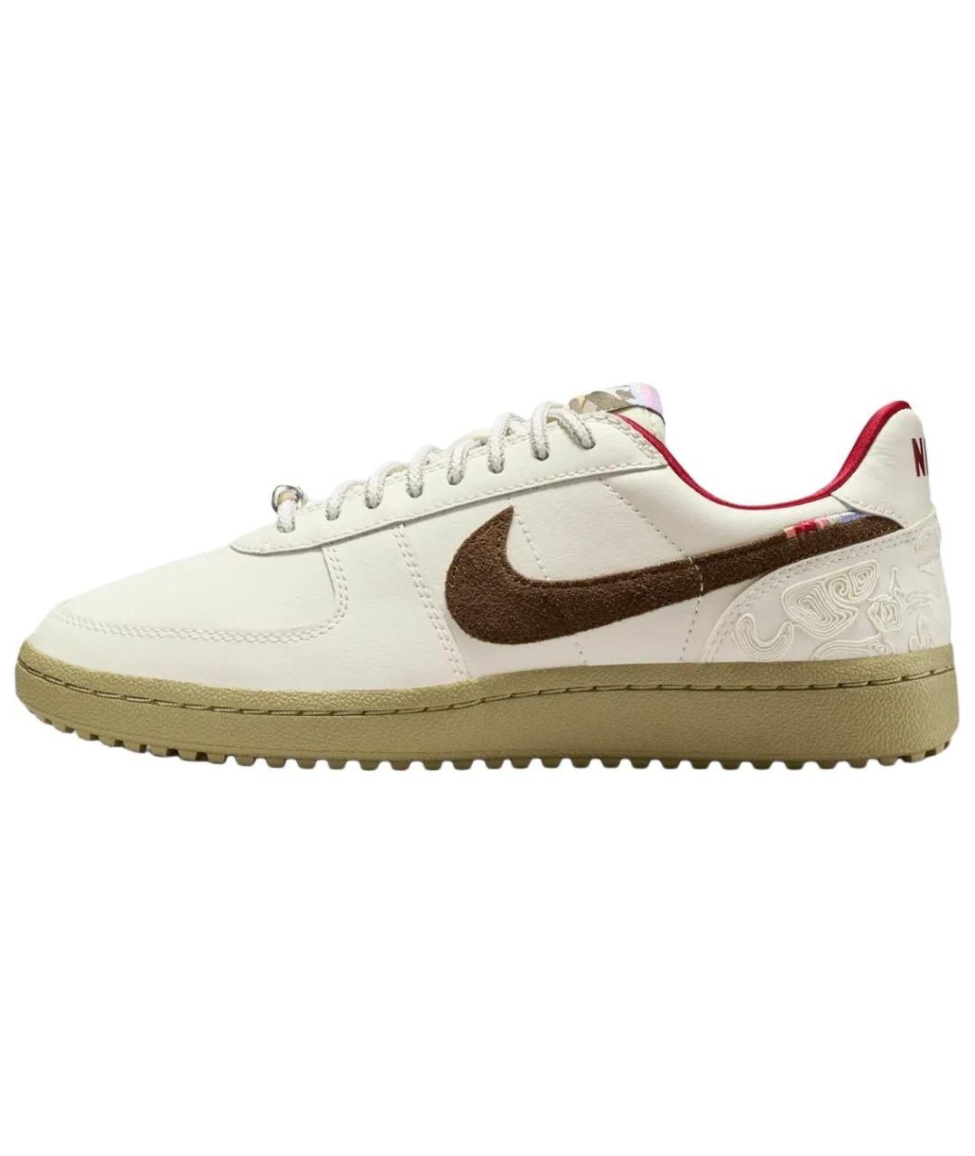 NIKE Белые кожаные кроссовки, фото 5