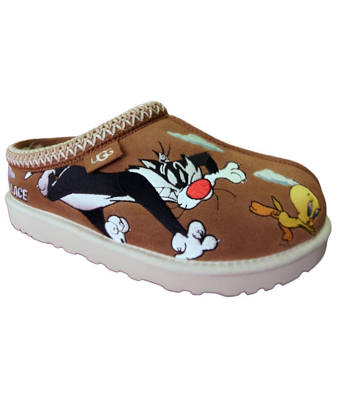 UGG AUSTRALIA Коричневые нубуковые мюли, фото 3