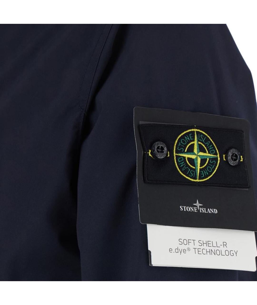 STONE ISLAND Синяя полиамидовая куртка, фото 3