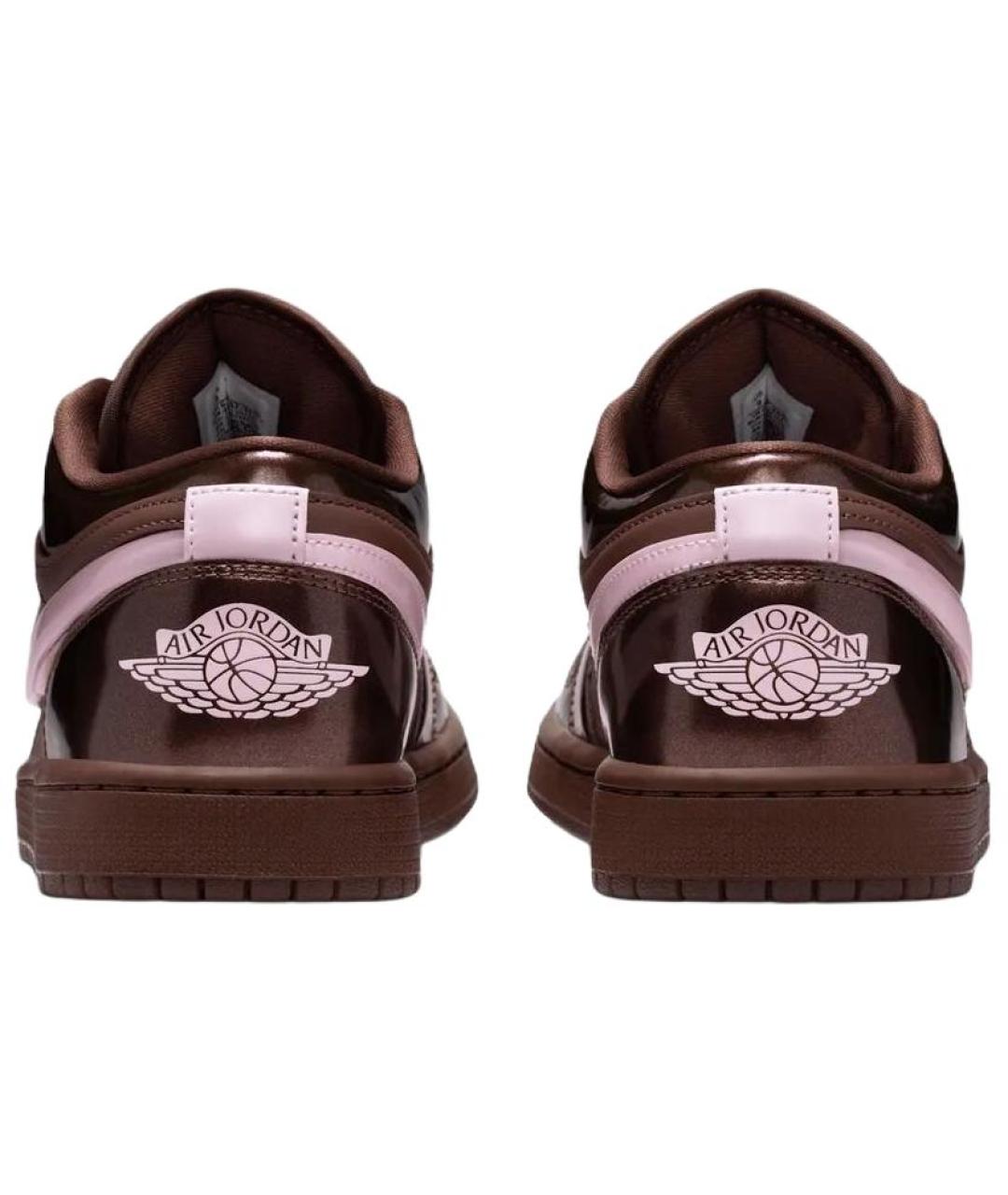 JORDAN Коричневые кожаные кеды, фото 5