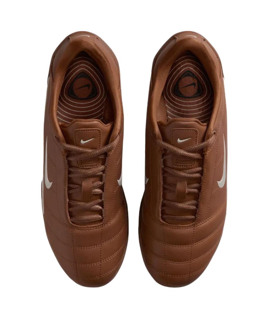 NIKE Коричневые кожаные кроссовки, фото 4