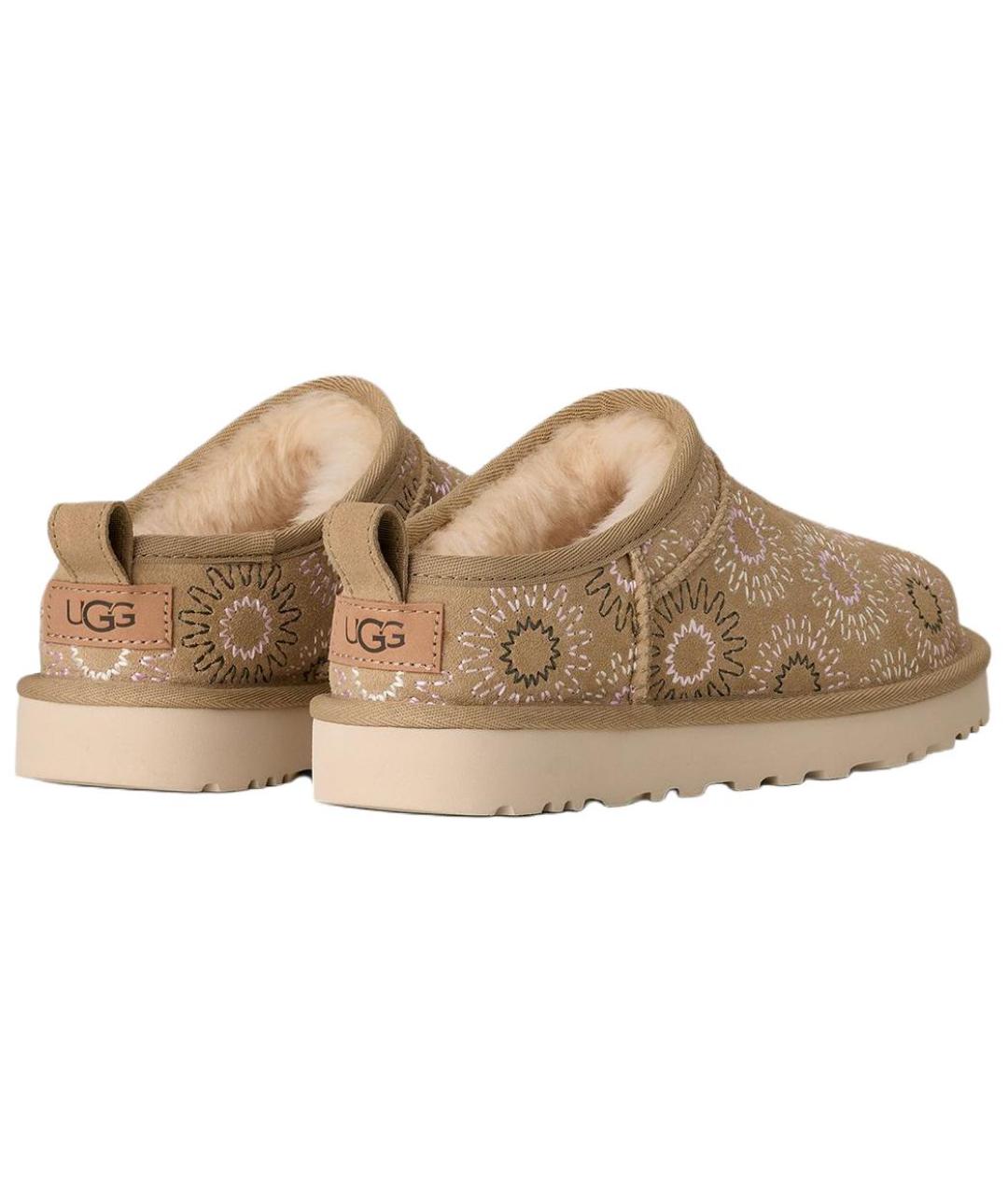 UGG AUSTRALIA Бежевые нубуковые ботинки, фото 4