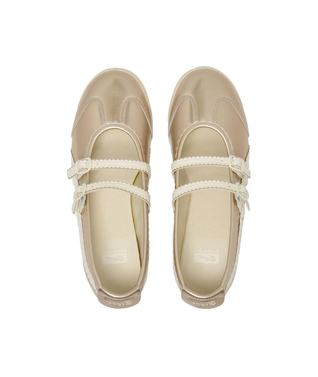 ONITSUKA TIGER Золотые балетки, фото 5