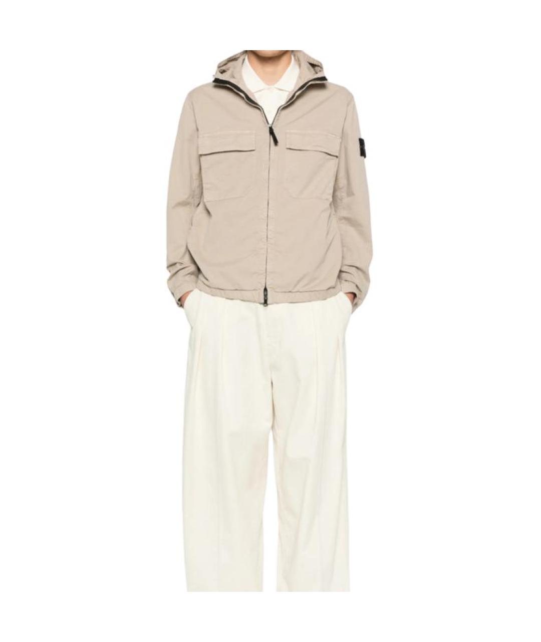 STONE ISLAND Бежевая куртка, фото 2