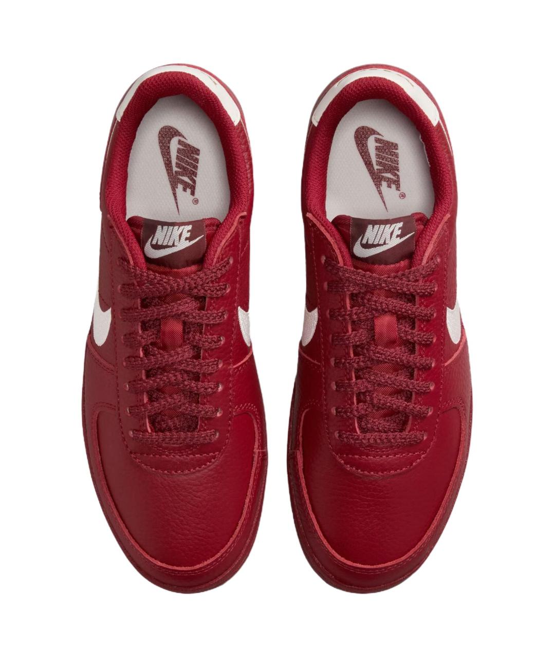 NIKE Красные кожаные кроссовки, фото 4