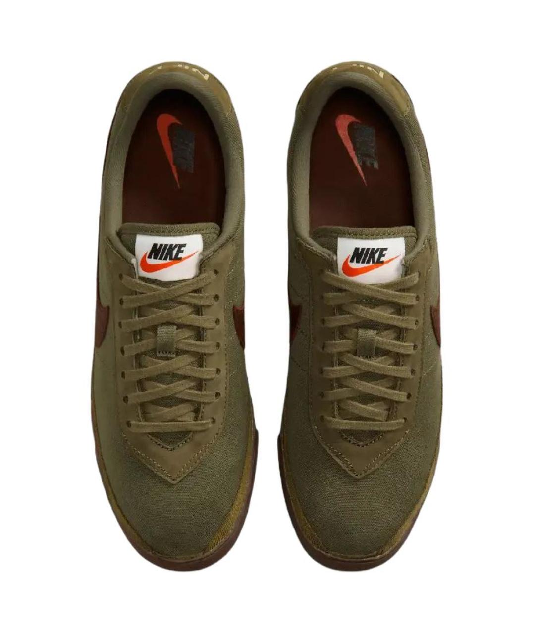 NIKE Зеленые текстильные кеды, фото 4