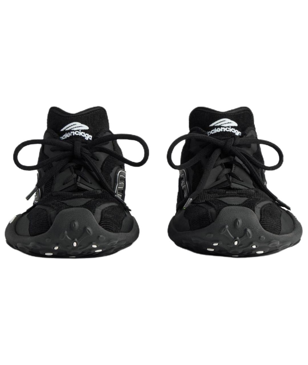 BALENCIAGA Черные низкие кроссовки / кеды, фото 4