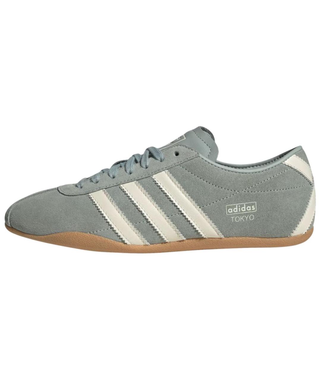 ADIDAS Серые замшевые кроссовки, фото 2
