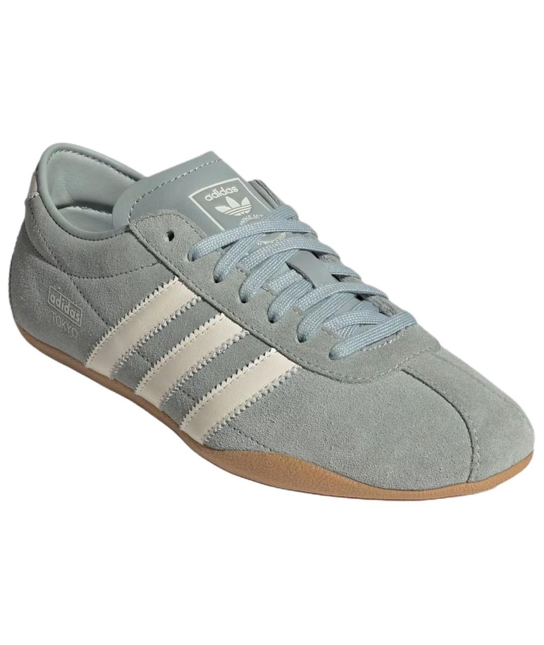 ADIDAS Серые замшевые кроссовки, фото 3
