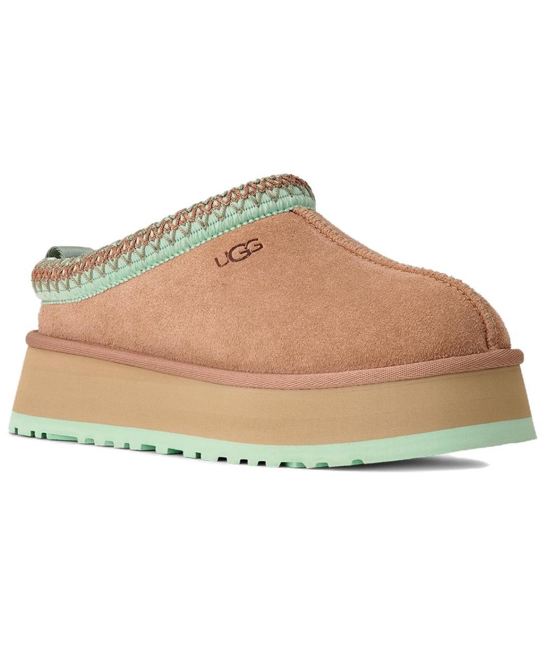 UGG Коричневые нубуковые мюли, фото 2