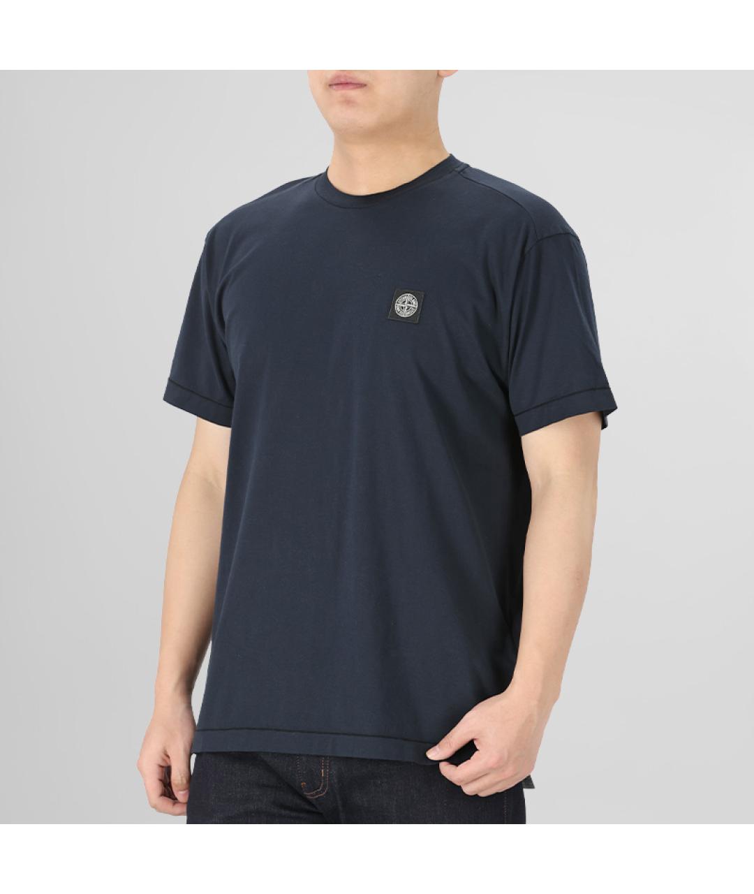 STONE ISLAND Синяя футболка, фото 3