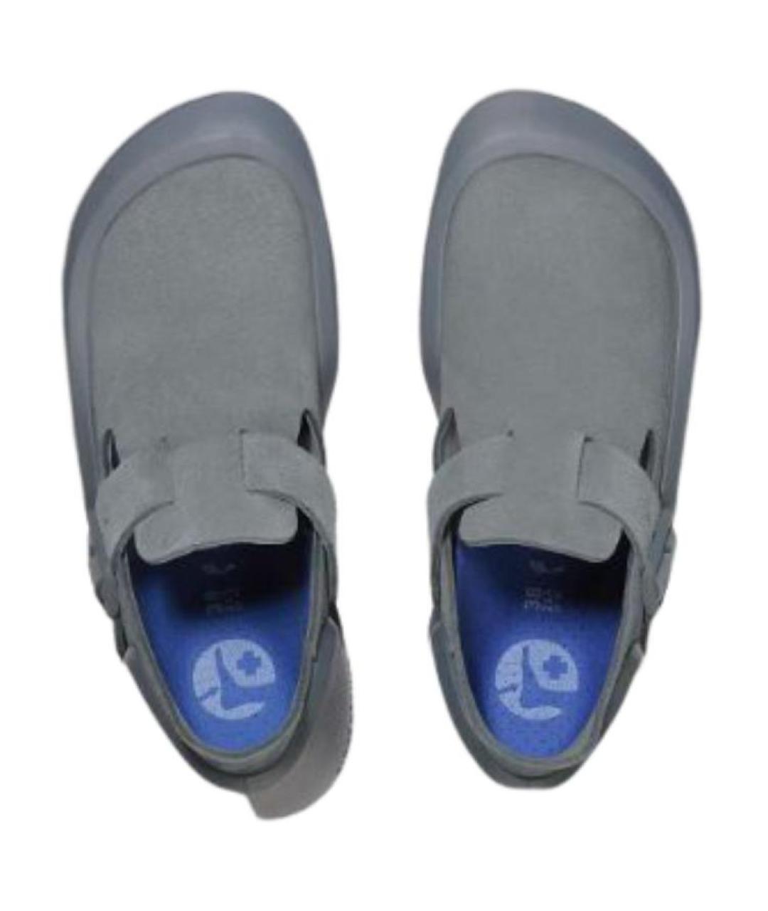 BIRKENSTOCK Синие нубуковые сандалии, фото 4