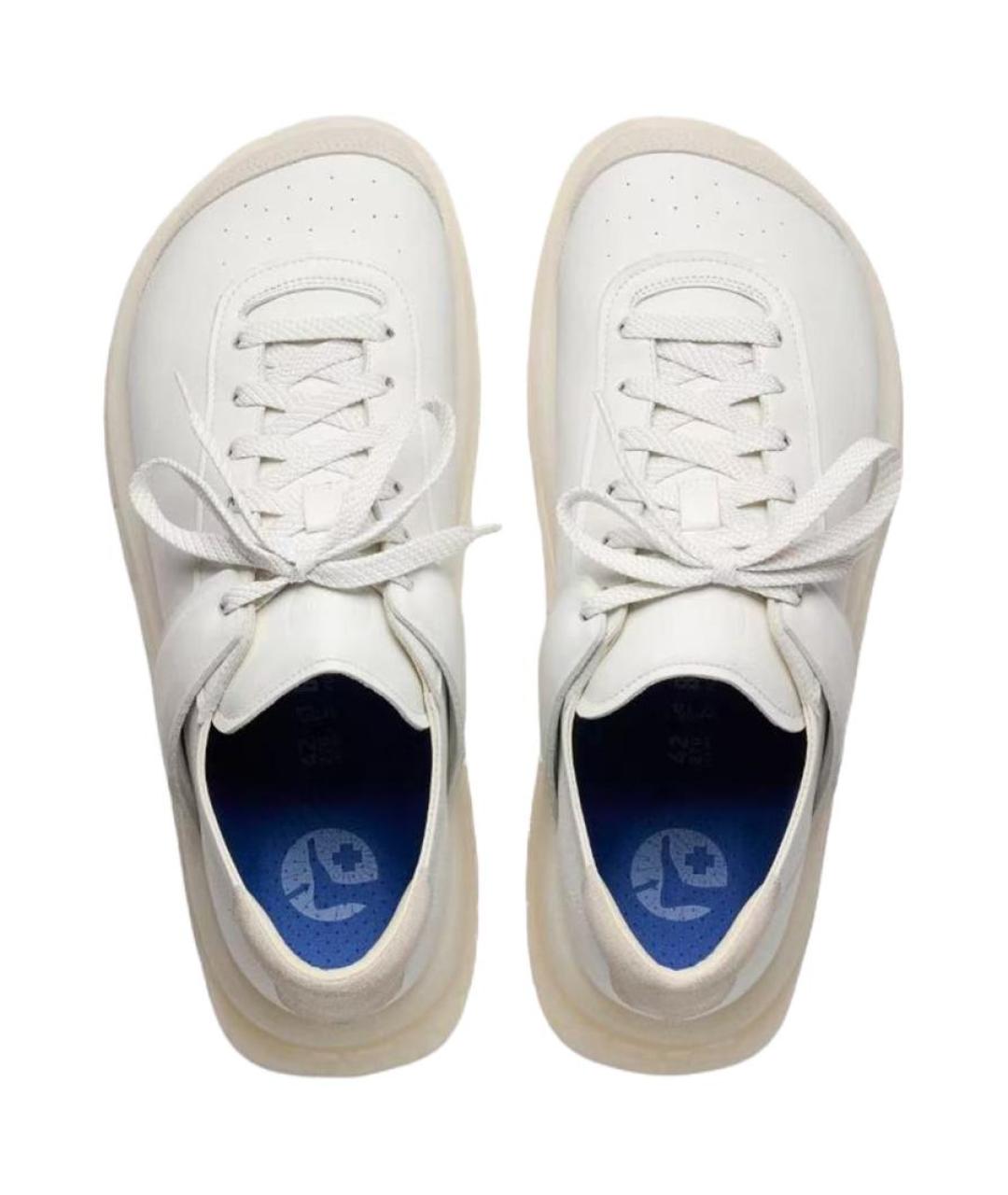 BIRKENSTOCK Белые кожаные низкие кроссовки / кеды, фото 2