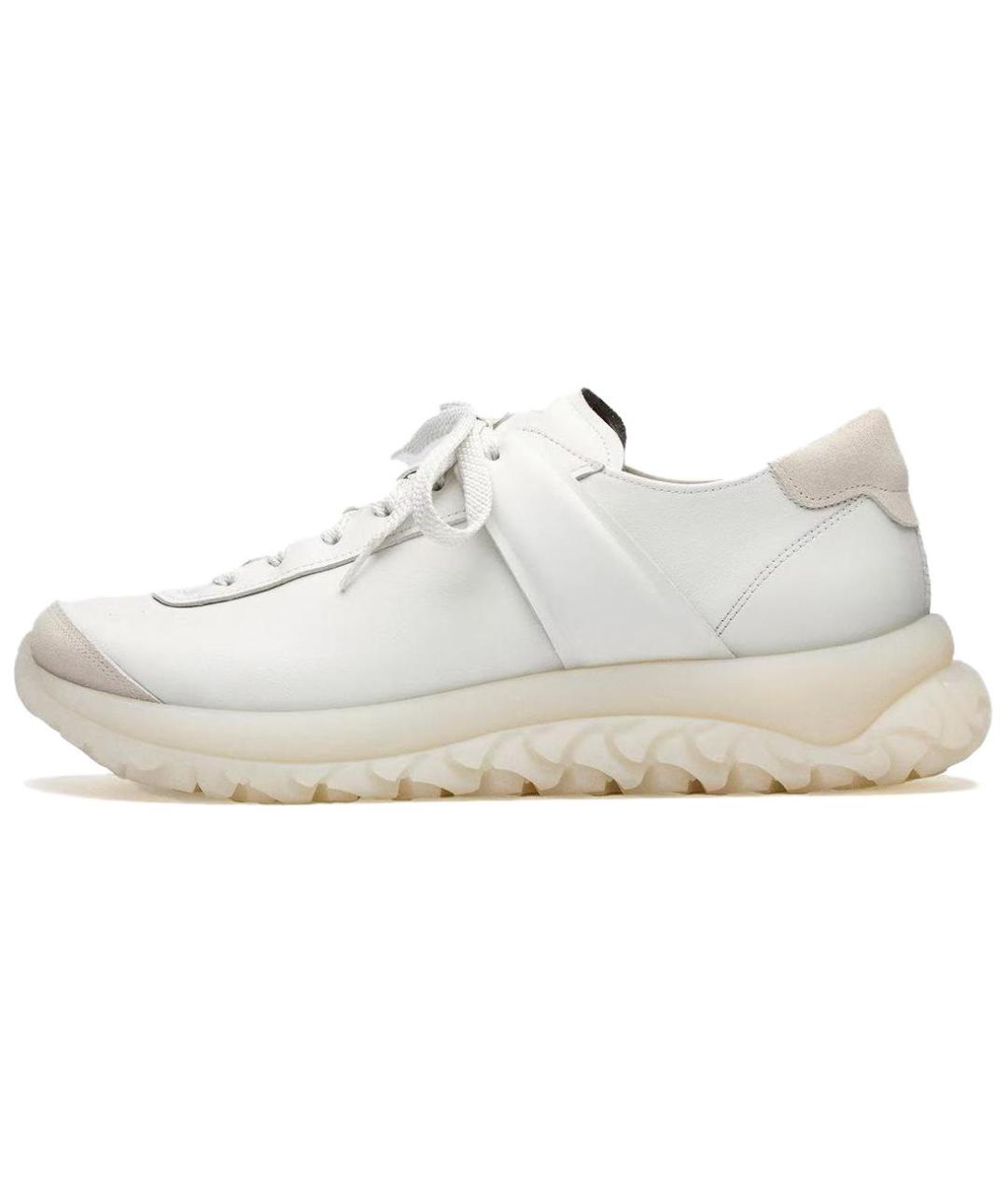 BIRKENSTOCK Белые кожаные низкие кроссовки / кеды, фото 3