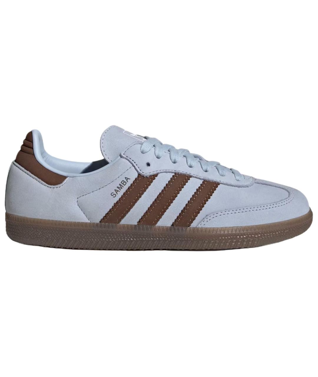 ADIDAS Синие кожаные кеды, фото 1