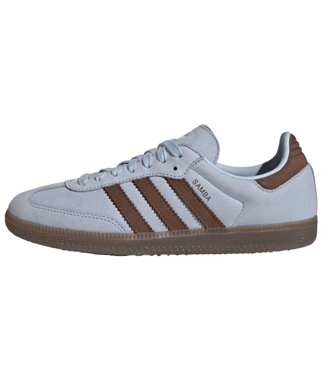 ADIDAS Синие кожаные кеды, фото 2