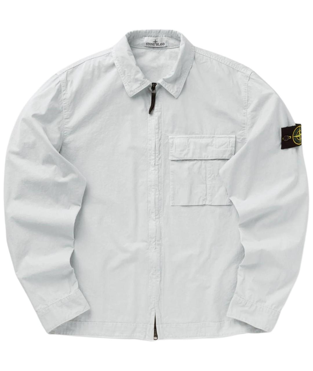 STONE ISLAND Голубая хлопковая куртка, фото 1