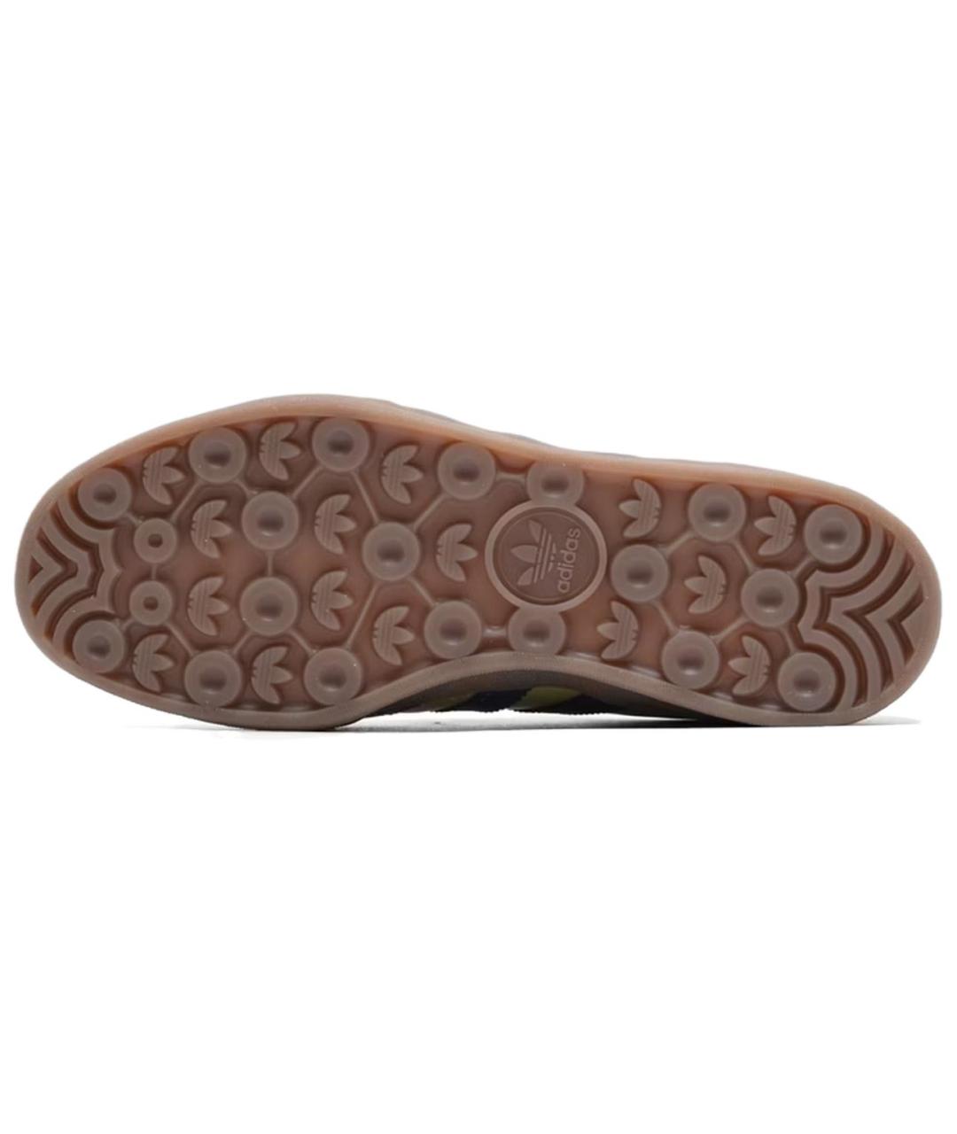 ADIDAS Золотые кожаные кеды, фото 4