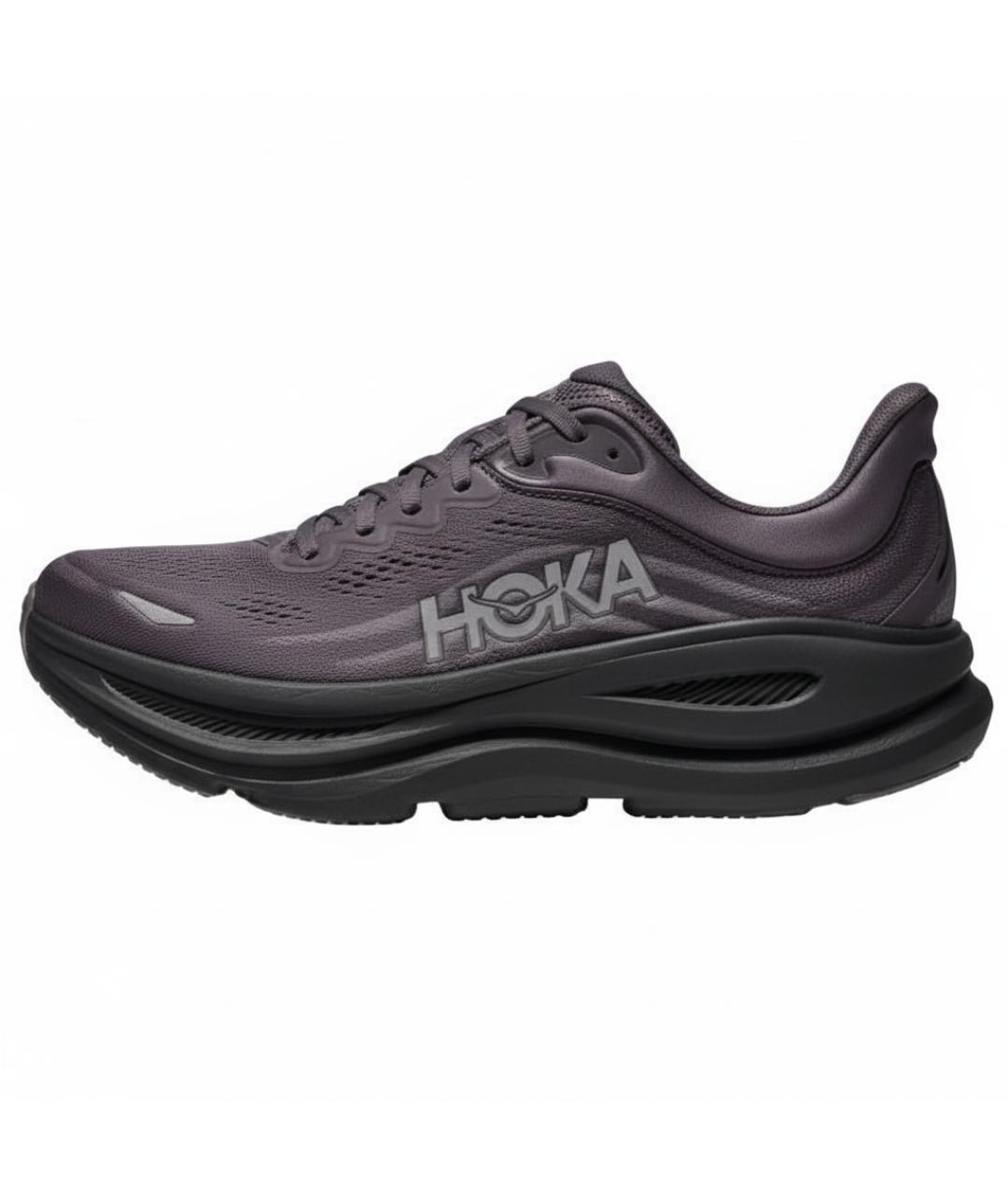 HOKA Черные текстильные низкие кроссовки / кеды, фото 2