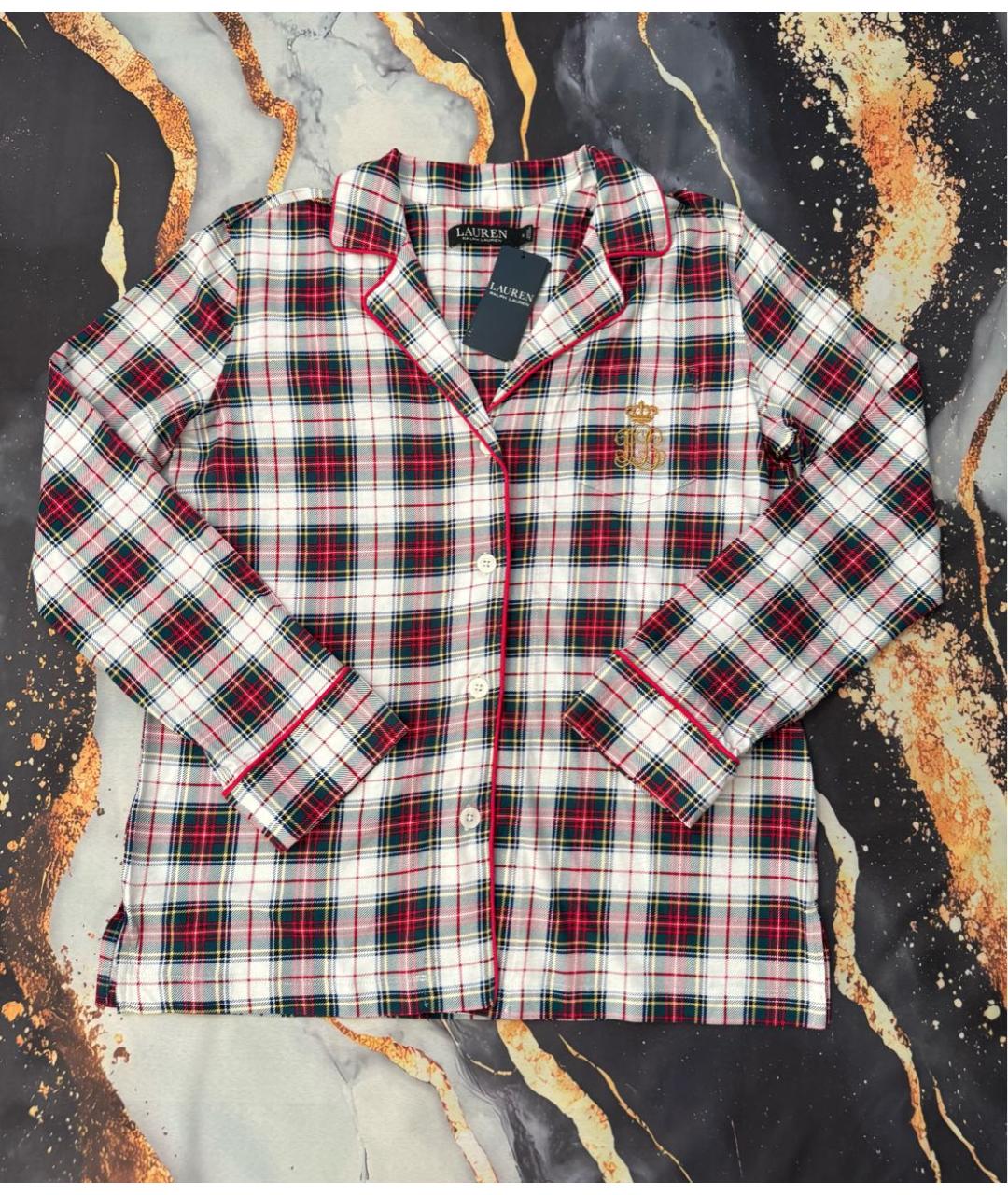 RALPH LAUREN Мульти хлопковая пижама, фото 8