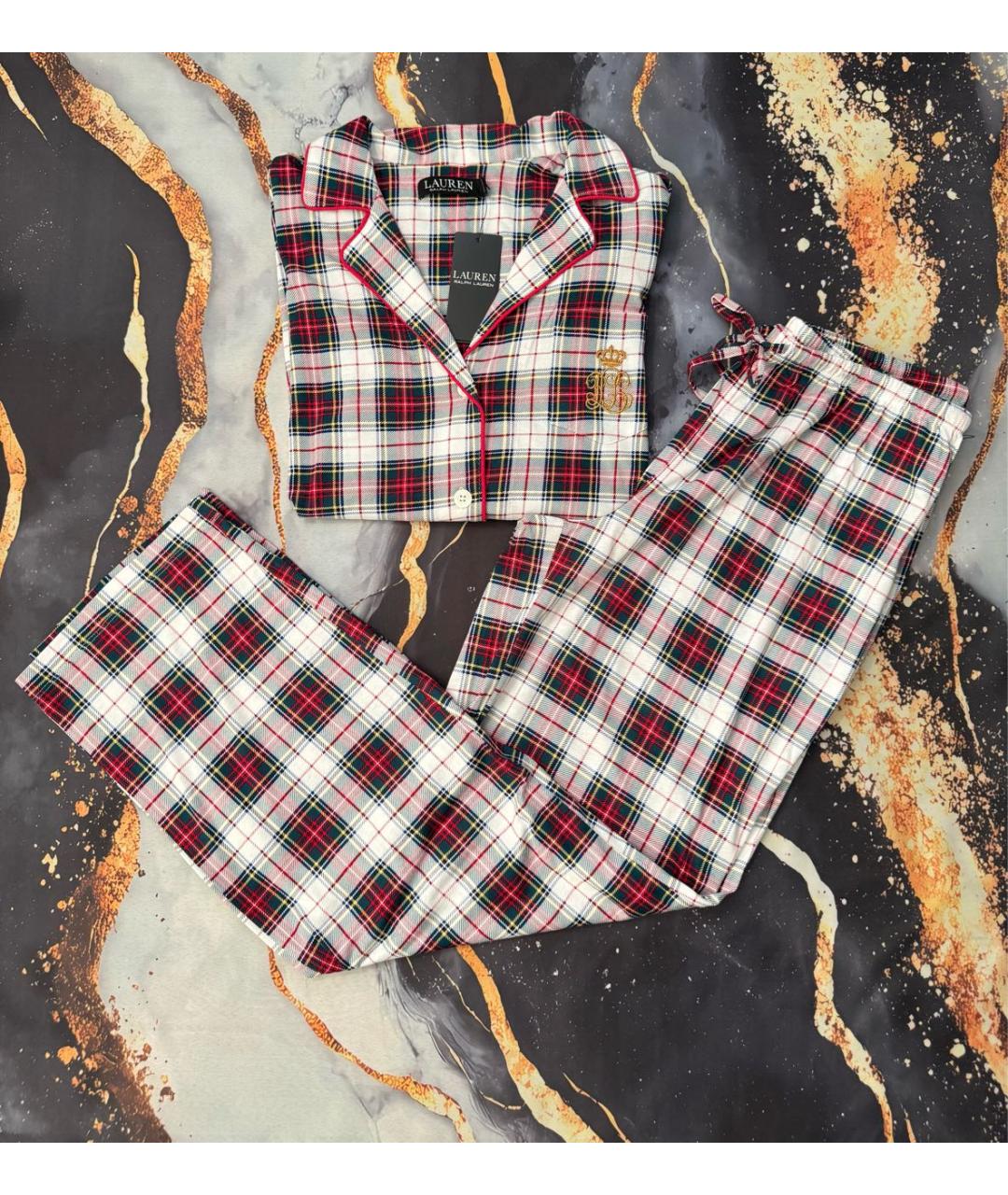 RALPH LAUREN Мульти хлопковая пижама, фото 3