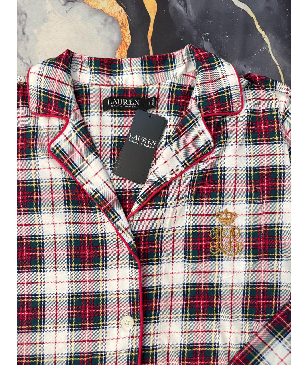 RALPH LAUREN Мульти хлопковая пижама, фото 4