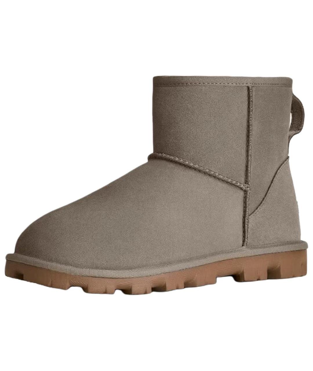 UGG AUSTRALIA Серые нубуковые ботинки, фото 2