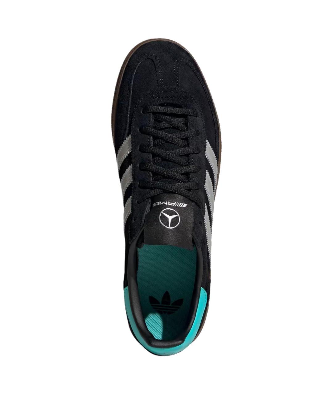 ADIDAS Черные кожаные низкие кроссовки / кеды, фото 5