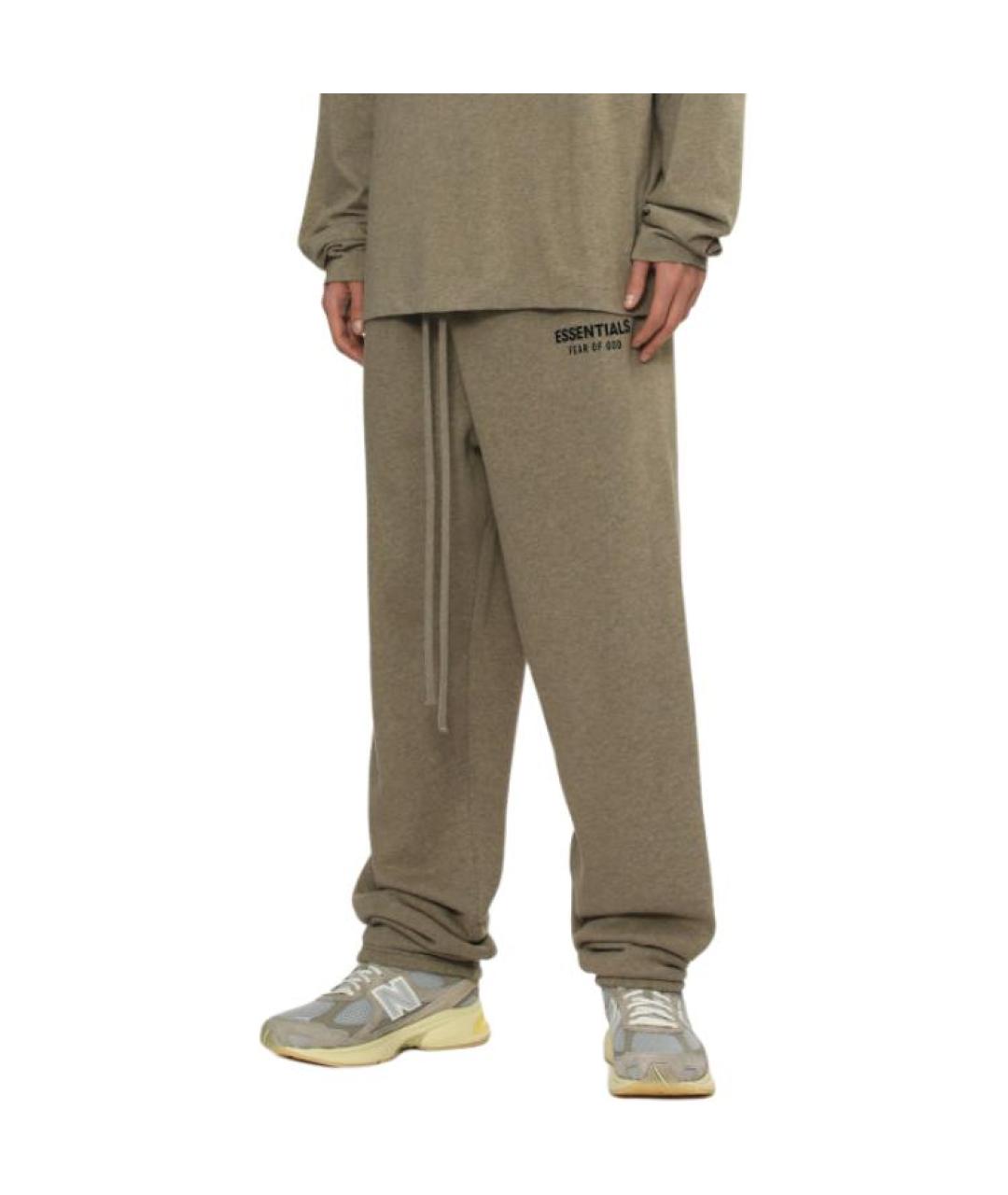 FEAR OF GOD ESSENTIALS Серые повседневные брюки, фото 3