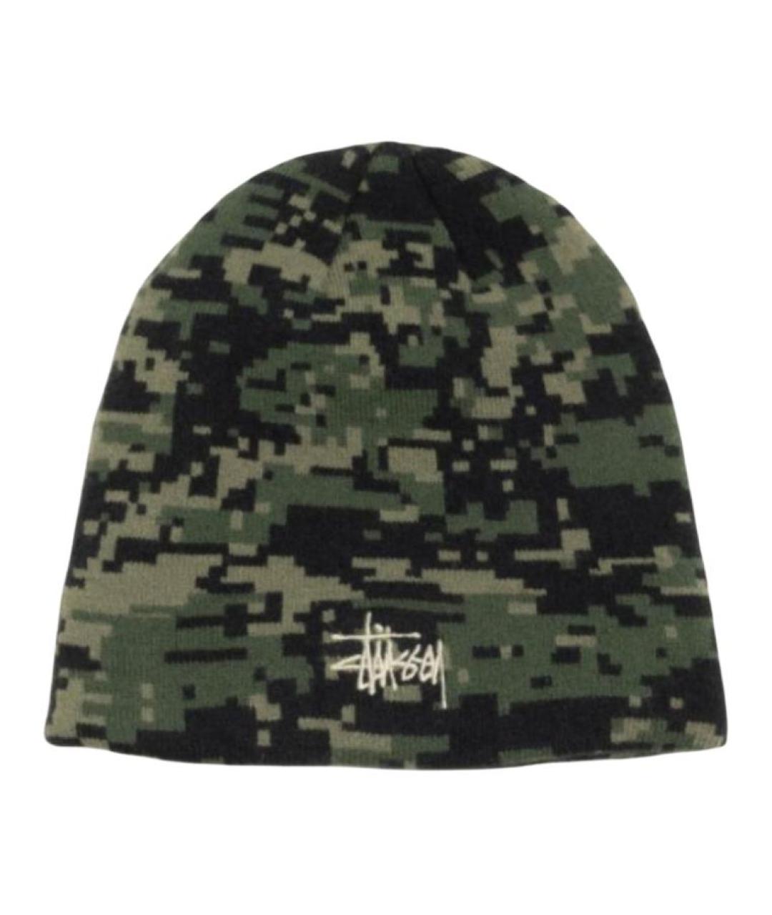 STUSSY Зеленая шапка, фото 1