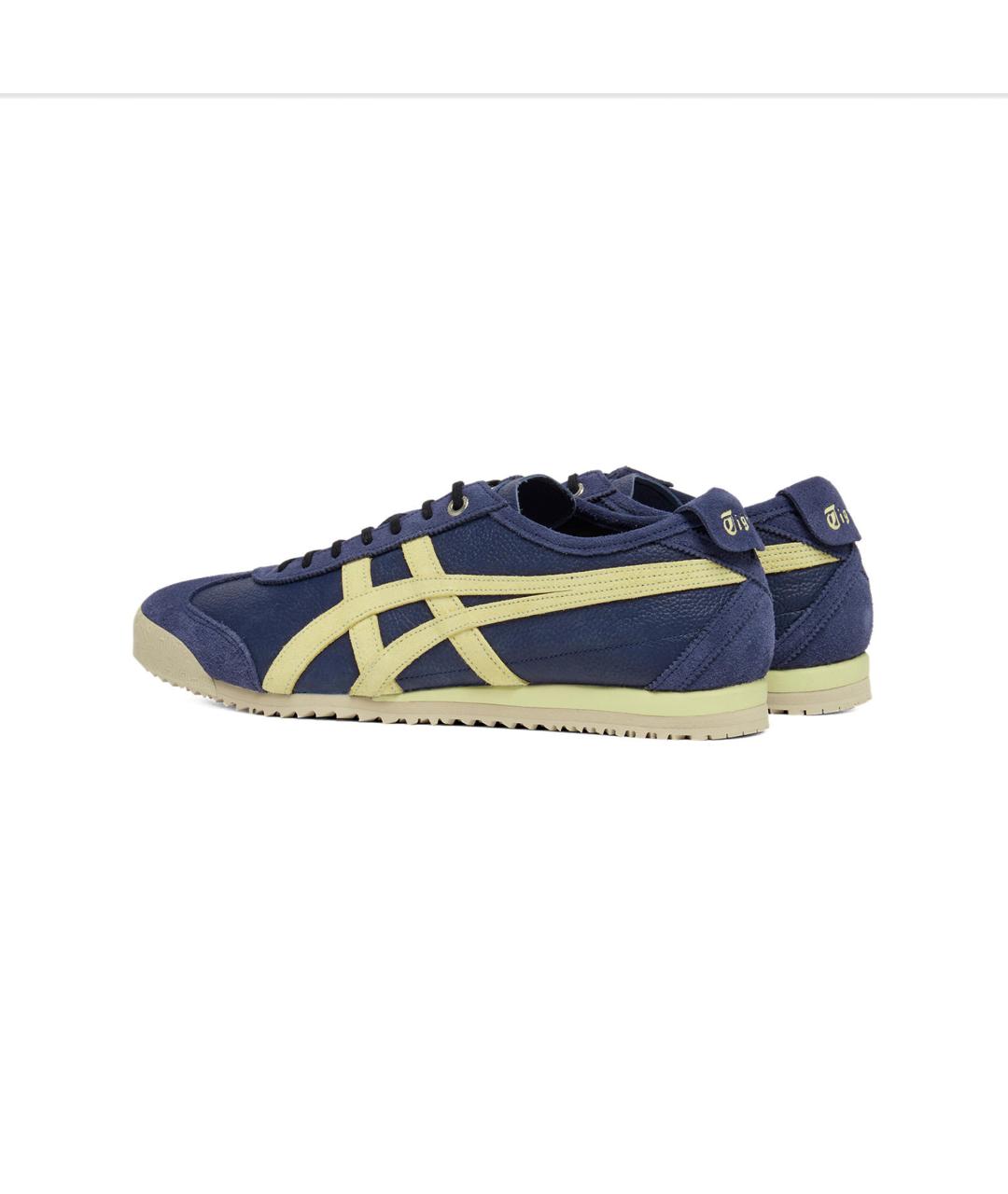 ONITSUKA TIGER Синие кожаные кеды, фото 4