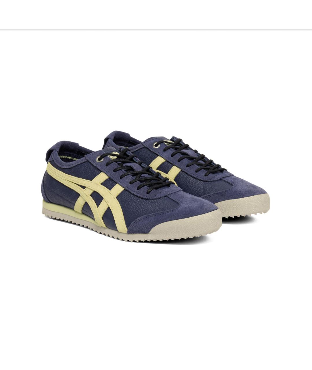 ONITSUKA TIGER Синие кожаные кеды, фото 3