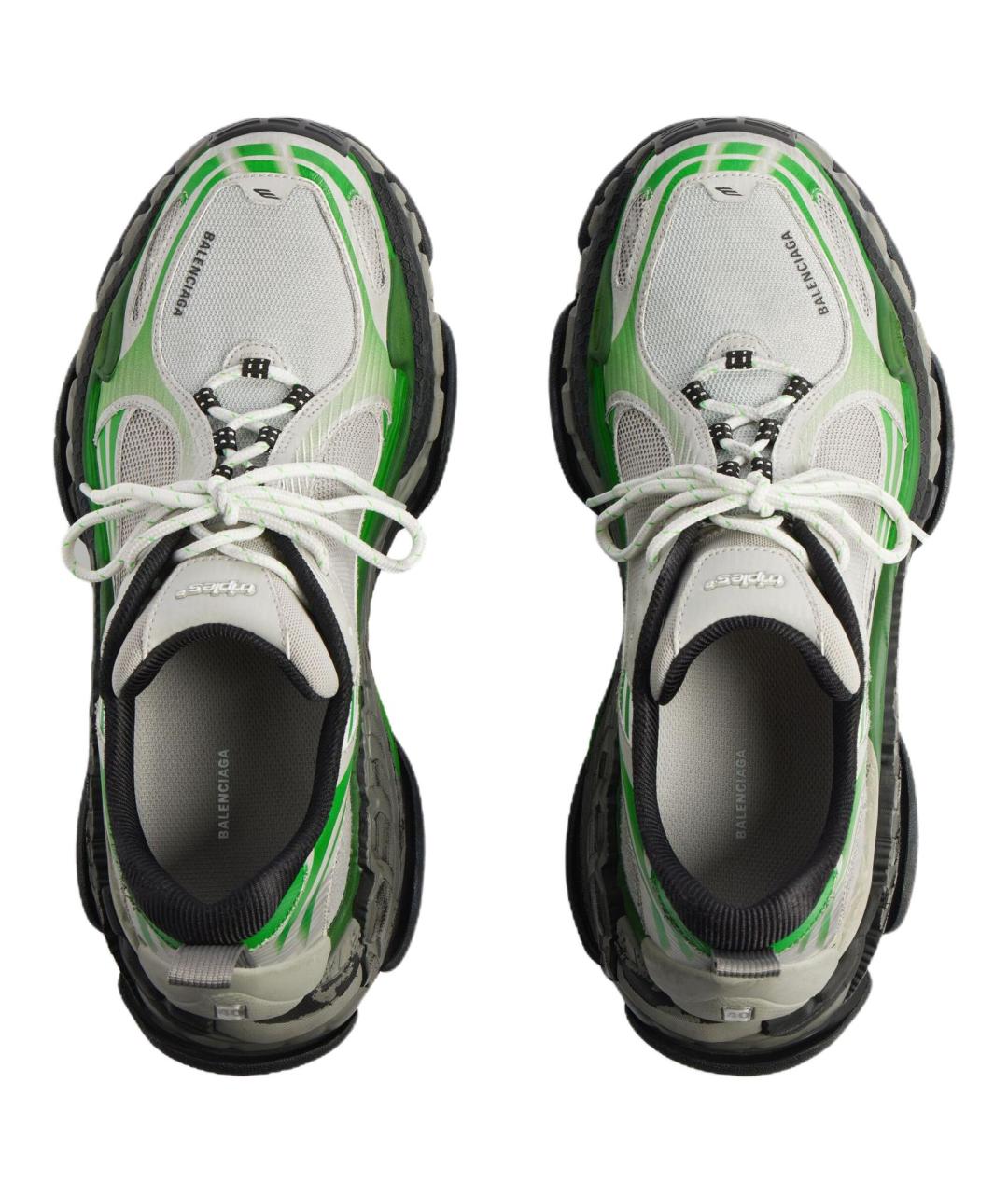 BALENCIAGA Зеленые низкие кроссовки / кеды, фото 4