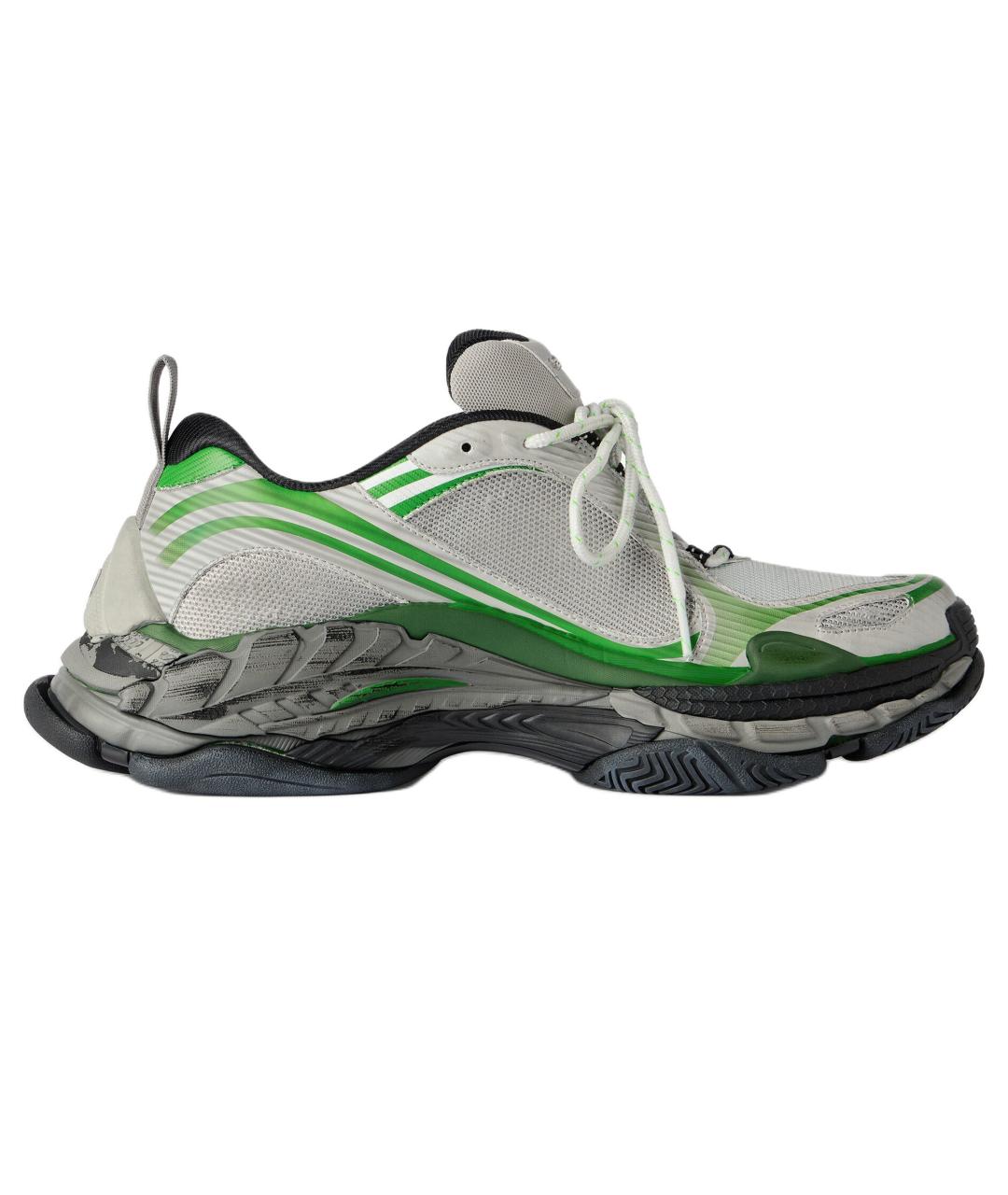 BALENCIAGA Зеленые низкие кроссовки / кеды, фото 1