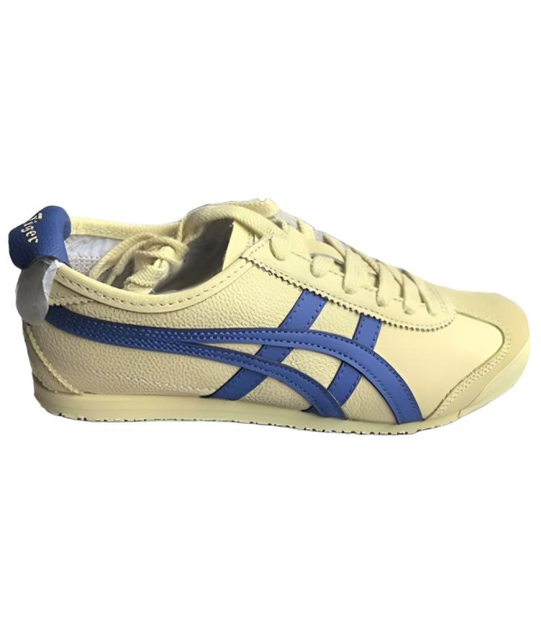 ONITSUKA TIGER Бежевые кожаные кроссовки, фото 1