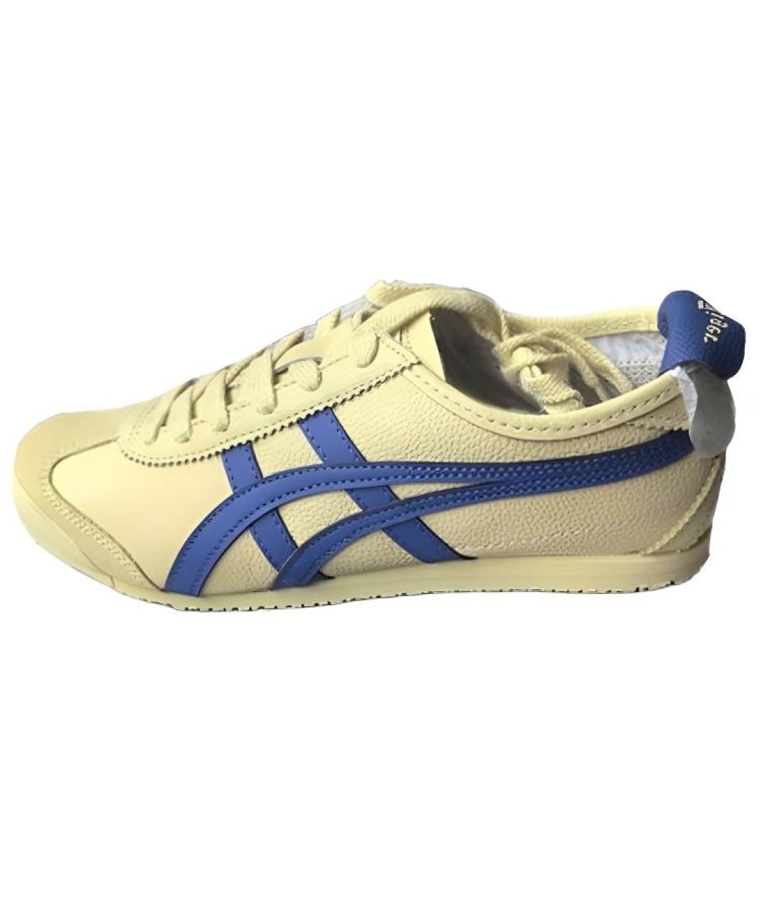 ONITSUKA TIGER Бежевые кожаные кроссовки, фото 2