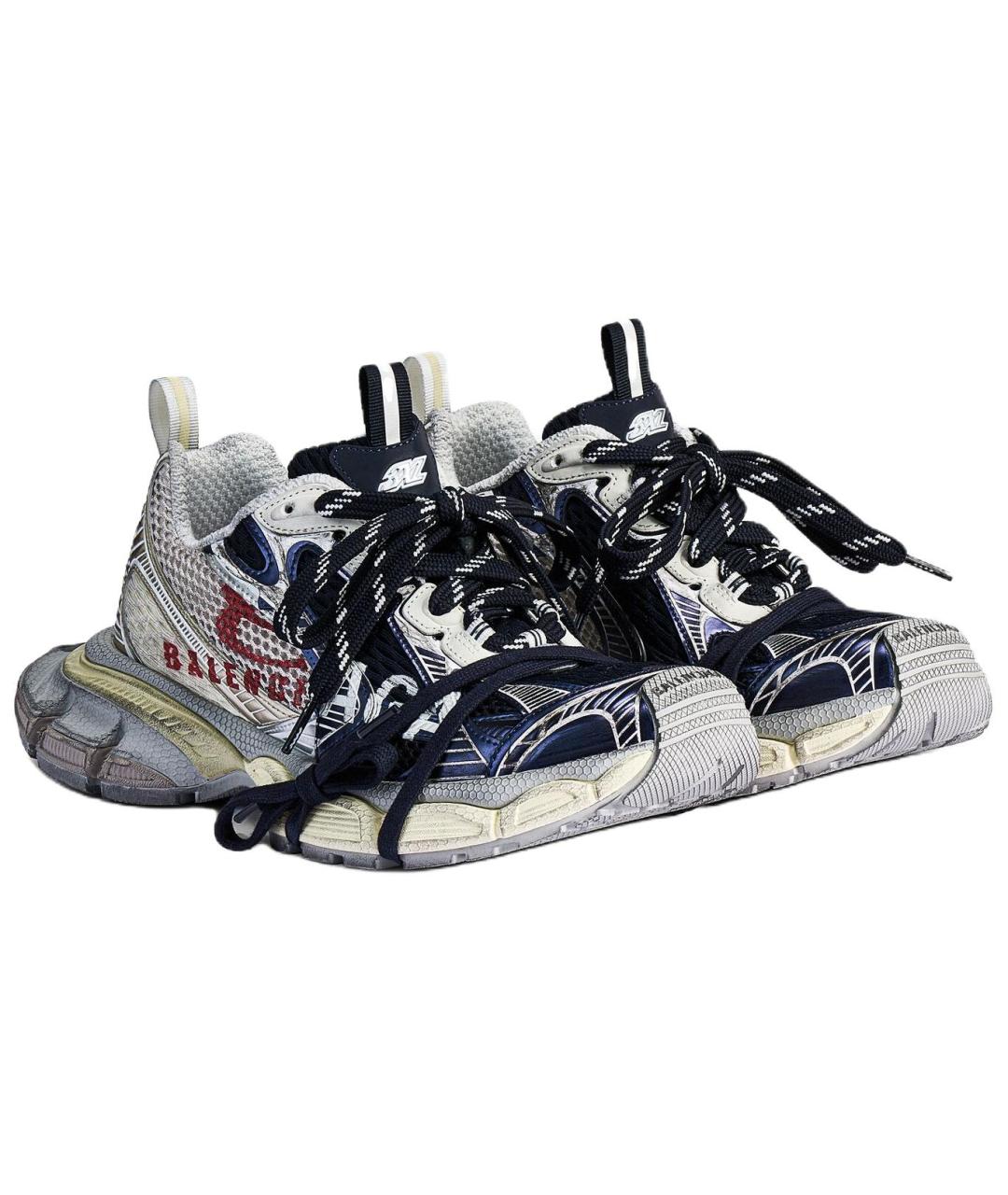 BALENCIAGA Белые низкие кроссовки / кеды, фото 3