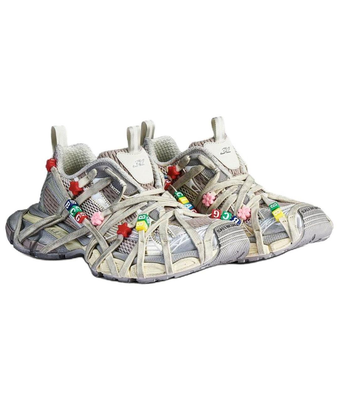 BALENCIAGA Белые кроссовки, фото 3