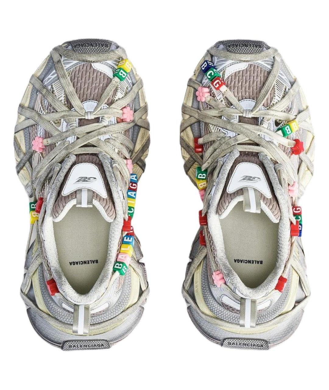 BALENCIAGA Белые кроссовки, фото 4