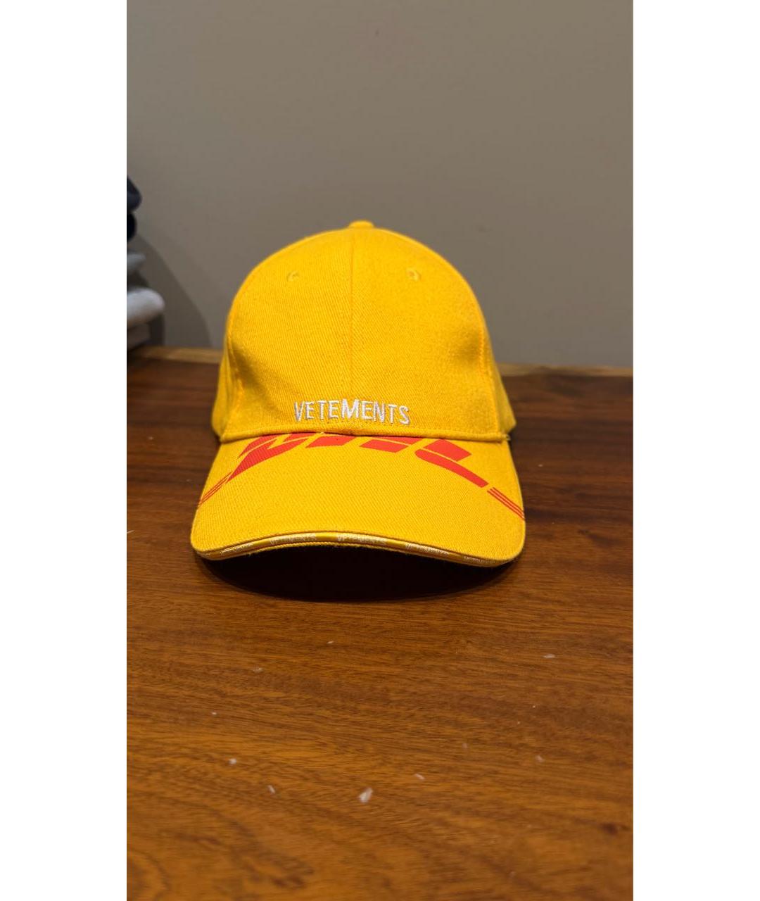 VETEMENTS Желтая кепка/бейсболка, фото 5