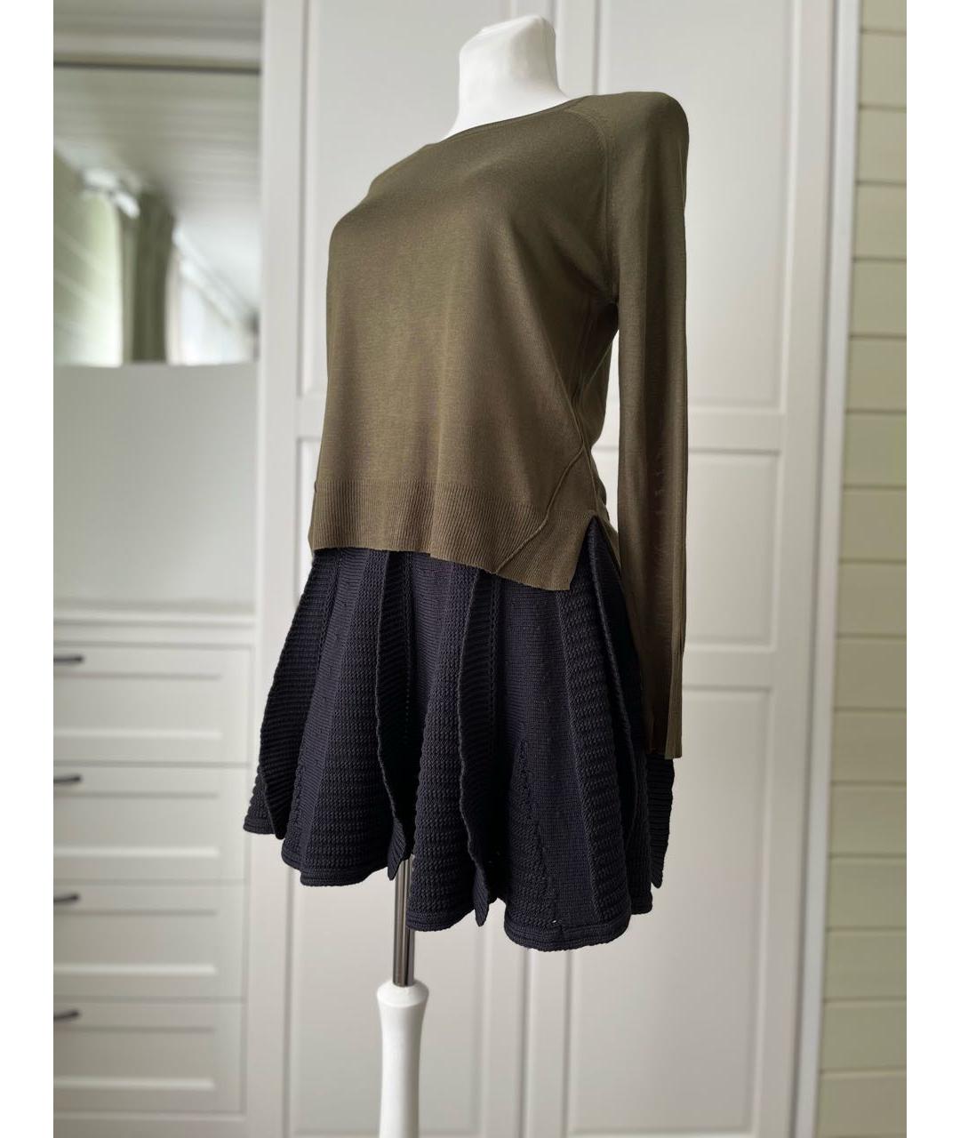 VALENTINO Черная шерстяная юбка мини, фото 6