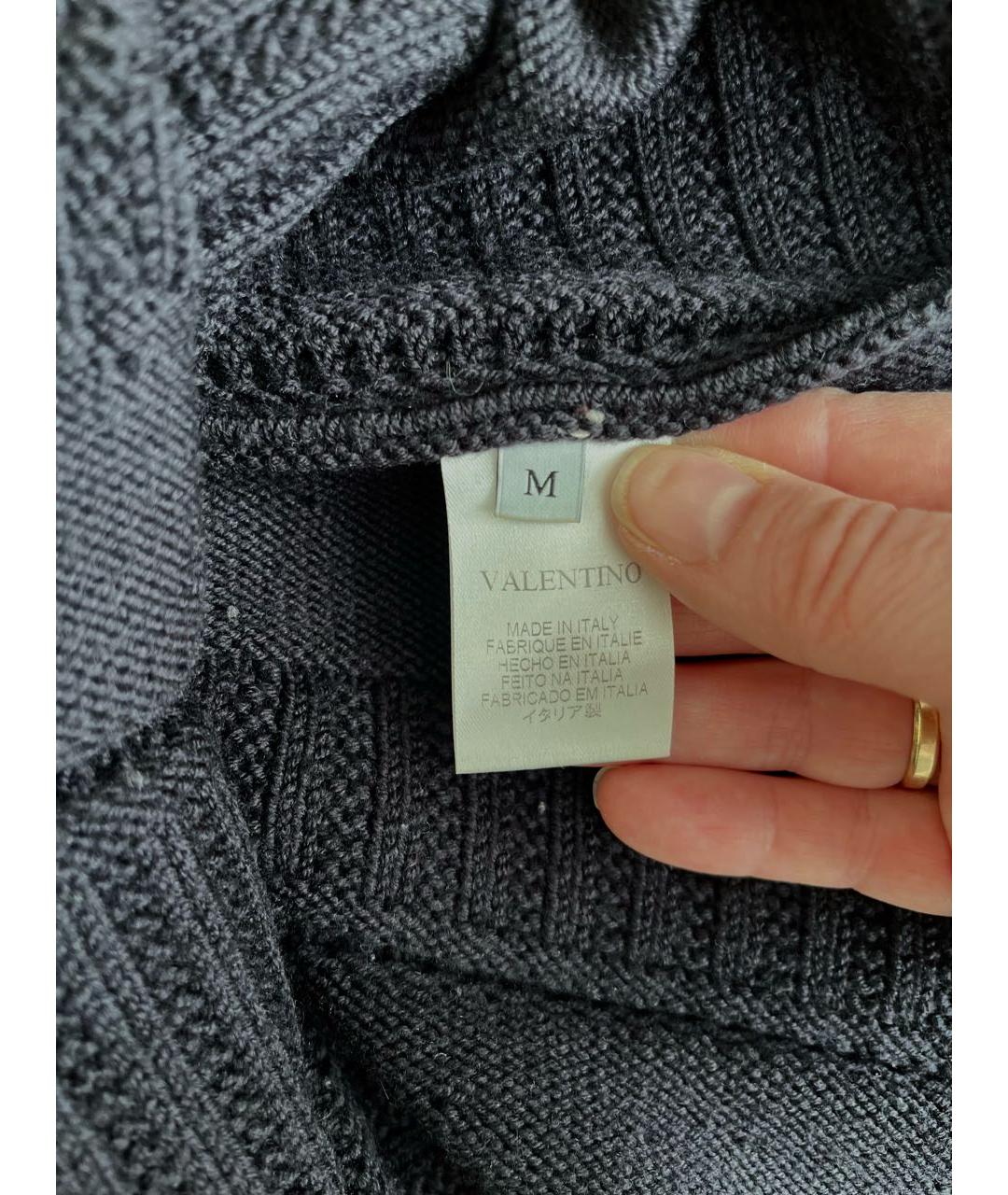 VALENTINO Черная шерстяная юбка мини, фото 4