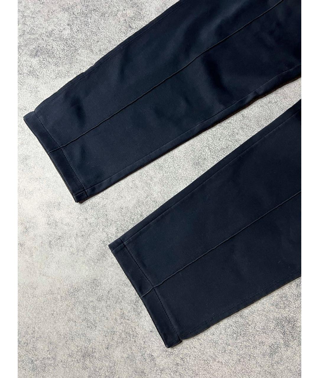 DOLCE&GABBANA Черные хлопковые повседневные брюки, фото 3