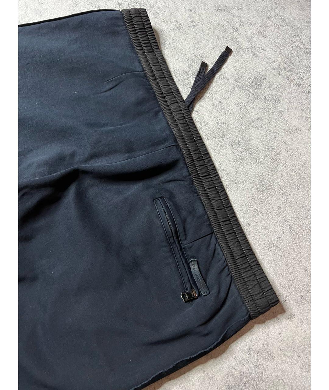 DOLCE&GABBANA Черные хлопковые повседневные брюки, фото 4