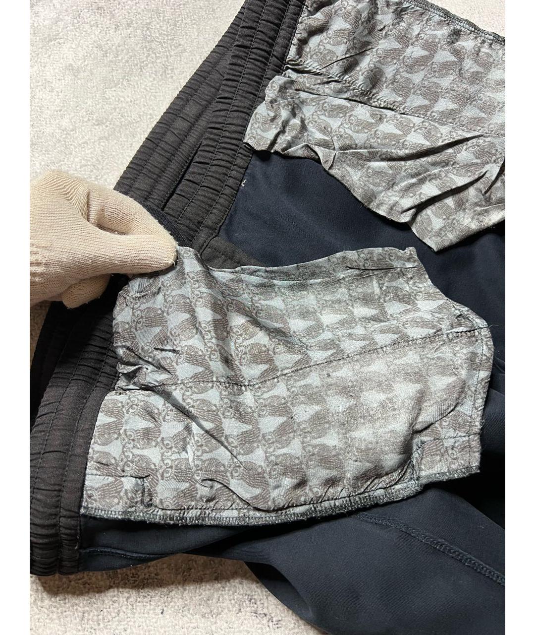 DOLCE&GABBANA Черные хлопковые повседневные брюки, фото 7