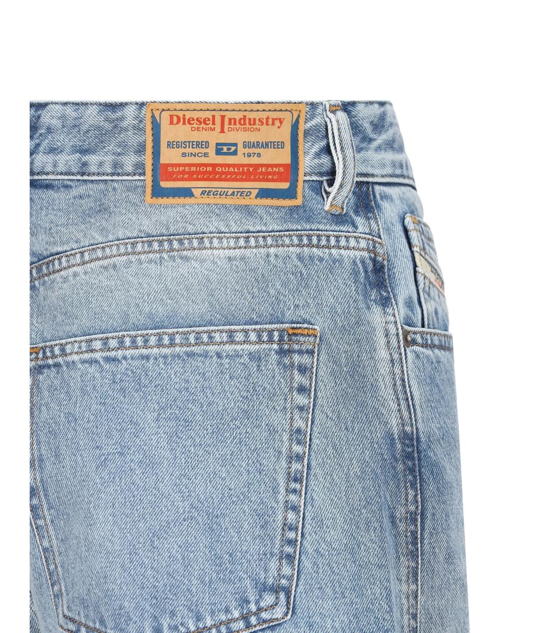 DIESEL Синие хлопковые джинсы клеш, фото 3