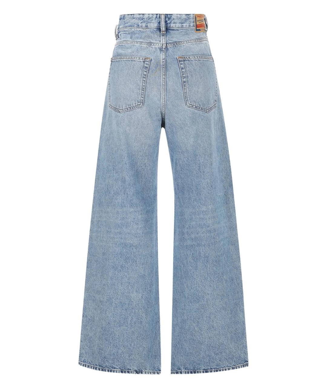 DIESEL Синие хлопковые джинсы клеш, фото 2